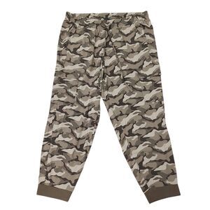 Torrid Cargo Jogger Womens 2X Brown Camo Relaxed Fit Lightweight Activewear